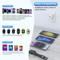 Cargador Magnético Rápido Para Apple Watch Y iPhone Cable Multiusos Compatible Con Reloj Apple 4 En 2 Cargador De Pulsera - details 8