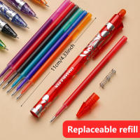 6pcs De Bolígrafos Retráctiles 0.5mm Borrables Con Tinta De Gran Capacidad Recambios Reemplazables Para Escuela Y Oficina - details 7