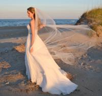 Vela De Novia Larga De Tulle Suave De 3 Metros Con Cepillo Accesorio De Boda Para Mujer Vela De Casamiento Con Borde Corte - details 1