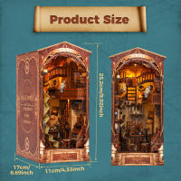 Nueva Caja De Manualidades DIY Librería 3D De Madera Miniatura Kit De Construcción Creativo Para Decoración Del Hogar Regalos De Halloween Y Navidad Para Adultos - details 10