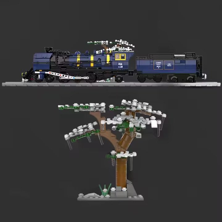 Bloques De Construcción Creativos Expertos Técnicos Ciudad Expresión De Tren Juguetes Para Niños 1052 Piezas Regalo De Cumpleaños Y Navidad - 1