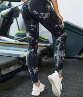 Leggings De Yoga Para Mujer Cintura Alta Sin Costuras Tie Dye Scrunch Butt Levantador Talla Elástica Pantalones De Yoga De Nylon Y Spandex - details 9