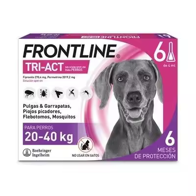 Pipetas para perro grande, de 20 - 40 kg, 6 pip - 1