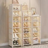 Estante Ajustable Para Zapatos Moderno Y Sencillo Organizador De Múltiples Capas Resistente Para Esquina De Pared Pequeño - details 0