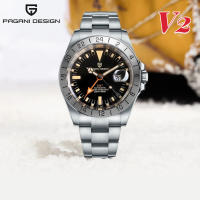 Reloj Mecánico Automático Para Hombre PAGANI DESIGN 2024 GMT Retroclásico Acero Inoxidable 200m Impermeable Con Calendario Completo Y Múltiples Zonas Horarias - details 0