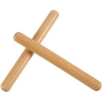 Claves Clásicas De Madera Para Batería Instrumento De Percusión Musical Juguete Educativo Para Niños Aprendizaje De Ritmos - details 2
