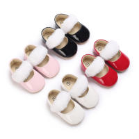 Zapatos De Princesa Para Bebé Niña En Lace Blanca Mocasines Con Lazo Y Borde Antideslizante De Goma Primera Calzado Para Caminar - details 162