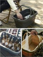 Cesta de almacenamiento portátil para acampar al Aire Libre, cesta de Marinero, cesta de Picnic multifuncional plegable - details 3
