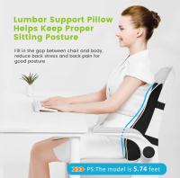 Cojín De Asiento De Coche De Espuma De Memoria Para Oficina Y Sillas De Juego - Soporta La Lumbar Y La Cintura - Suave Y Cómodo - details 2