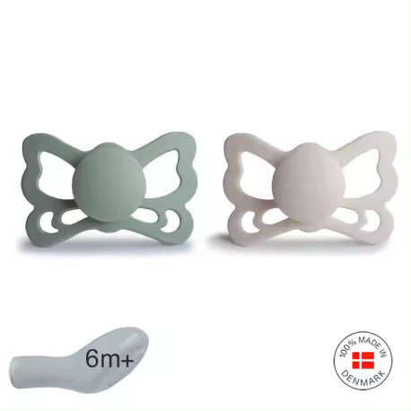 FRIGG BUTTERFLY SIZE 2 CHUPETES ANATOMICOS SILICONA  + 6 MESES - 1