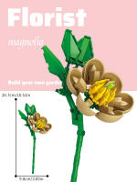 Bouquet De Rosas Eternas En Bloques Micro Para Decoración De Escritorio Juguete De Puzzle Para Niños Entre 6 Y 12 Años Material ABS - details 3