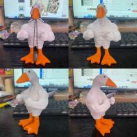 Estatuilla De Pato Musculoso Magnética Para Llave Creativa Y Minimalista De Resina Decoración Para Sala De Estar Y Dormitorio - details 0