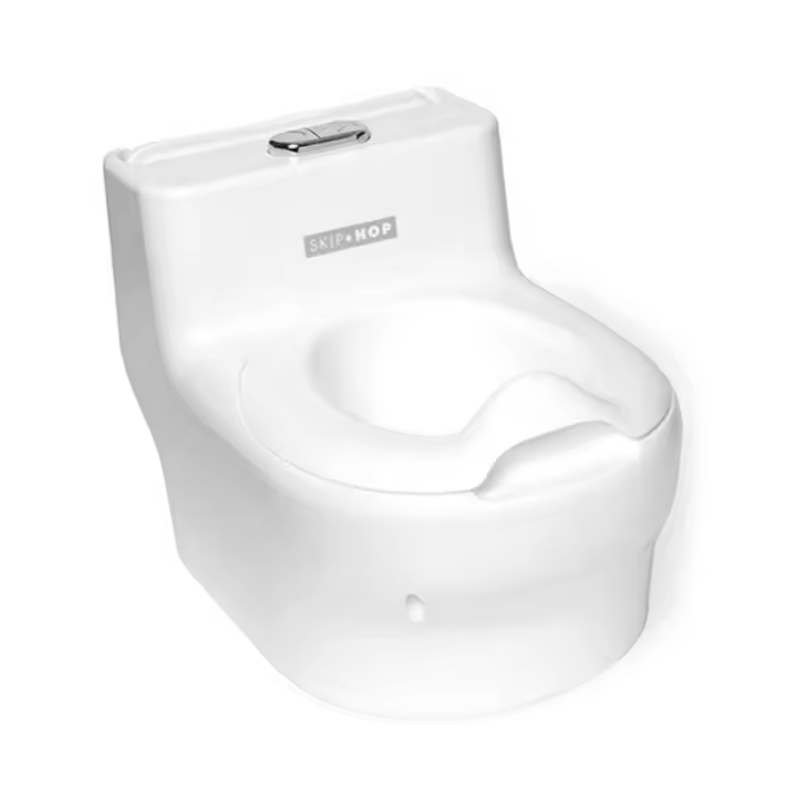 Skip Hop Mini WC para Niños con Sonido Realista de Tirar la Cadena y Compartimento Trasero para Guardar Cosas - 1