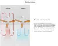 CREATE - Ventilador de techo 40W silencioso Ø132 cm, con o sin LUZ, Color motor Blanco, Material Aspas ABS - WIND BALANCE - details 0