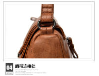 Bolso bandolera de Piel de alta calidad con tres bolsos y Gran capacidad, Bolso bandolera informal para Mujer. - details 29