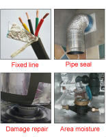 Cinta De Aluminio Para Sellar Tubos De Escape Resistente a Altas Temperaturas Y a Prueba De Fugas En La Cocina Con Protección Solar Y Aislamiento Térmico - details 6