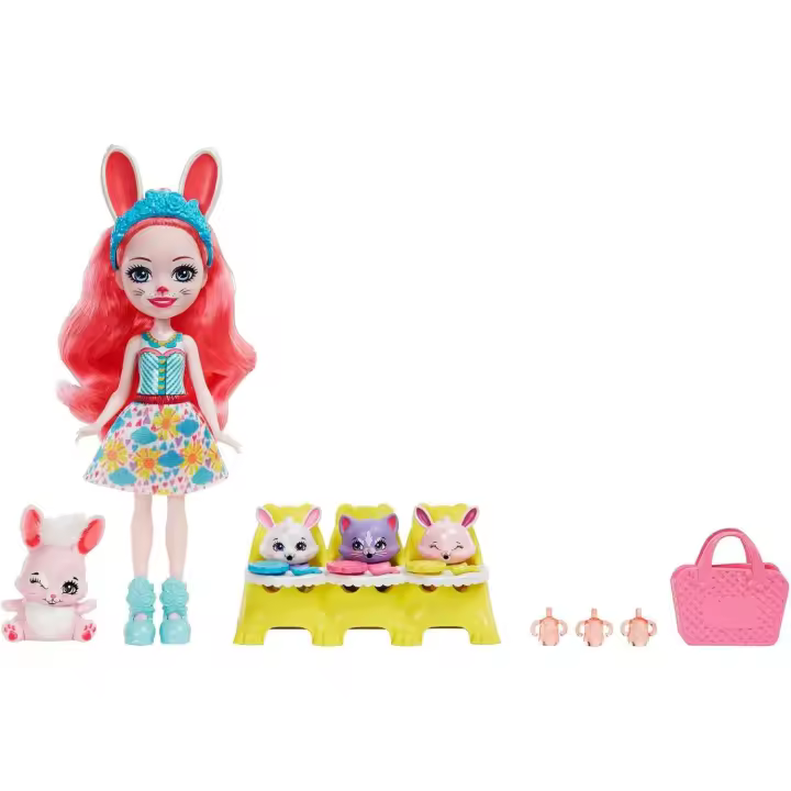 Enchantimals Baby BFFs Muñeca con Mascota , 3 Bestie Reveal y Accesorios, Juguete +4 años - 1