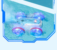 Coche RC De 2.4GH LED Amphibio Para Niños Juguetes De Control Remoto Doble Cara Rolling Jet Regalo Para Niños Mayores De 6 Años - details 11