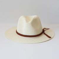 Sombrero De Paja Panamá Ancho Para Hombres Y Mujeres Protección Solar Verano Playa Sombrero De Paja UPF Con Protección UV - details 21