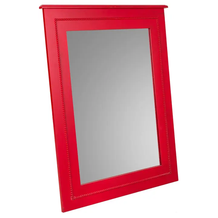 WANDERLUST DECO Espejo de madera rojo70x03x90h cm de estilo Art Deco - 1