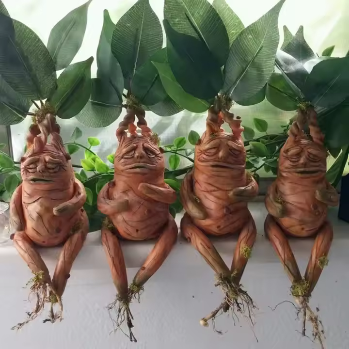 Estatua De Resina Para Jardín Mandrágora Mágica Decoración Exterior Regalo Para Fiestas Y Vacaciones - 1