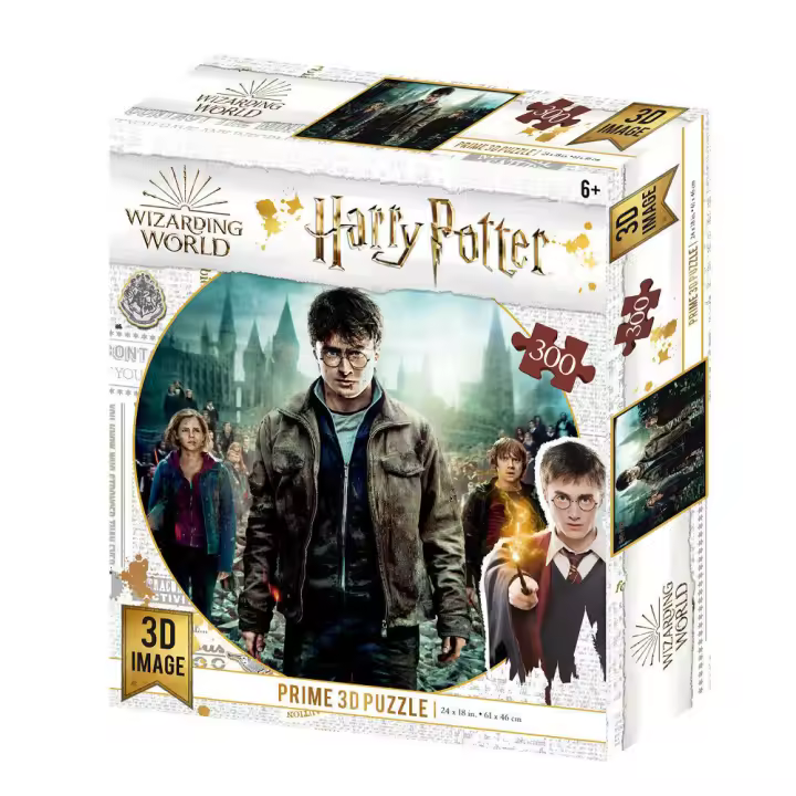 Puzzle 3d lenticular harry potter harry hermione & ron 300 piezas - 1