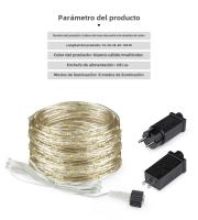 Luces LED De Cadena 24V Para Jardín Y Exterior 50M 100M Con Hilo De Cobre Decoración De Fiesta De Año Nuevo Y Boda En Casa - details 1