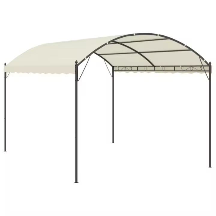 vidaXL Cenador de Tela Sombrilla Carpa Parasol al Aire Libre Color Taupé,  Crema,  Antracita y mas - 1