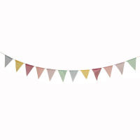 Bandera Multicolor De Feltro Para Boda Cumpleaños Fiesta De Baño De Novia 12 Banderas Guirnalda Decorativa DIY Material De Terciopelo - details 5