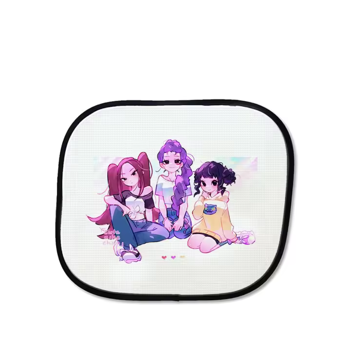 MERCHANDMANIA Parasol KPOP Demon Hunters kawaii cute lindas chibi art sunshield coche - 1