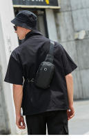 Bolsa De Pecho Para Hombre Moda 2023 Small Male Crossbody En Tela Oxford Japonesa Bolsa De Hombro Diseñadora Para Viaje Deportes - details 9