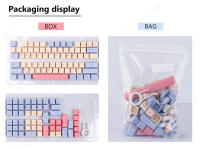 Keycaps De PBT Tema Oceano Ballena 133 Teclas XDA Profile Para Teclado Mecánico MX Switch Azul Blanco Dye Sublimation - details 12