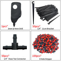 Juego De Riega Jardín DIY 4/7mm PVC Con Drippers Ajustables Y Herramienta De Perforación Para Riego Por Aspersión Y Micro-irrigación - details 5