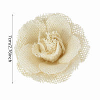 2/3/5pcs Flores De Jute Hessian Vintage Rustic Para Decoración De Boda Navidad Eventos Y Fiestas Accesorios De Manualidades DIY - details 4