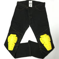 Clásicos Jeans De Motocicleta Negros Y Azules Con Protección De Rodilla Y Cadera Pantalones De Carreras Motocross Para Motorbike Ciclismo Protección Contra Choques - details 6