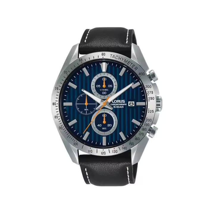 Lorus Reloj Hombre Hombre Sport Cronografo Correa Piel Acero 10 Atm - 1