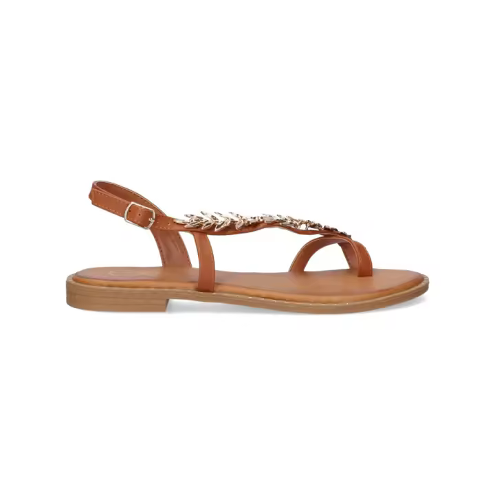 Sandalias planas de Mujer EXE P4015-9CAMEL ESCLAVA ESPIGA CAMEL 35807 25V - 1