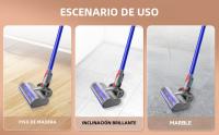 Cabeza De Limpieza Directa Compatible Con Aspiradora Dyson V7 V8 V10 V11 V15 Para Alfombras Cortas Y Suelos Duros - details 1