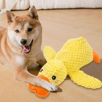 Juguete De Peluche Para Perros Calmante Con Pato De Terciopelo Masticable Y Resistente Al Masticar Para Pequeños Y Grandes Perros Suministros Para Mascotas - details 10