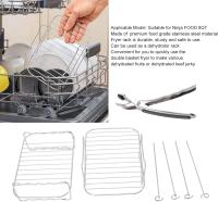 Juego de accesorios para freidora de aire, accesorio multifuncional para baño maría, con parrilla de doble capa de acero inoxidable de 7,9*5,3 pulgadas y rejilla para vapor, adecuado para uso doméstico - details 7