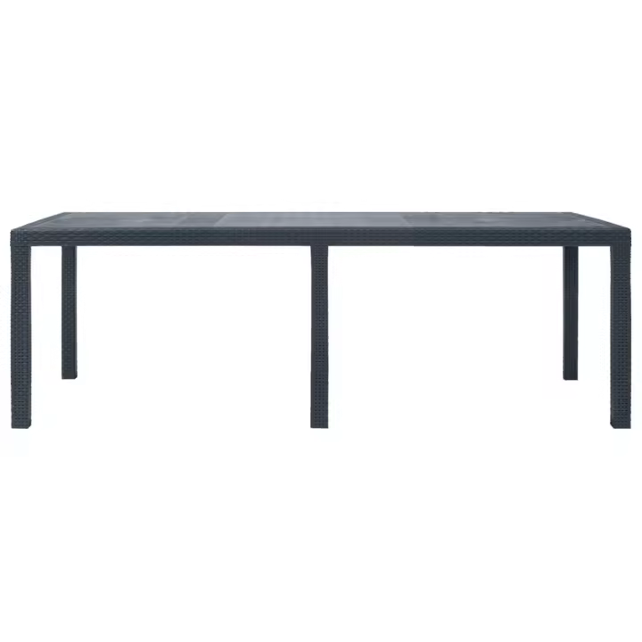 VidaXL Mesa de jardín Gardenia antracita 72x220x90 cm - 1