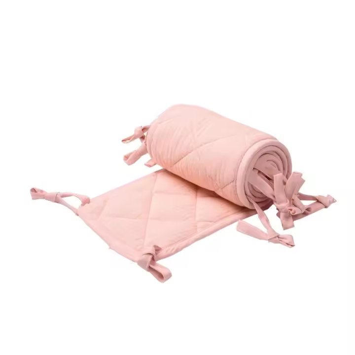 Parachoques de cuna de Algodón, Bordes envolventes, Rieles de Cuna, Rieles de dentición Seguros - 1