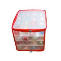 Caja De Almacenamiento Para Esferas De Navidad 64 Compartimentos Organizador De Decoraciones De Árbol De Navidad Divisores De Juguetes Material De Seda PP - details 8