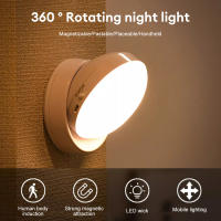 Lámpara De Noche LED Con Sensor De Movimiento 360° Recargable Por USB Luz De Armario Sin Cable Para Gabinete Moderna Instalación En Pared - details 0