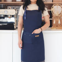 Bib Apron Ajustable De Moda Para Cocina Con Bolsillos Impermeable Y Antiaceite Para Chef De Restaurante Trabajo En La Cocina Uniforme De Barbero Para Hombres Y Mujeres - details 20