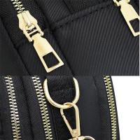 Bolso Bandolera Para Mujer Con Varios Bolsillos Y Pouch De Teléfono Móvil Color Sólido Bolso De Hombro Con Bordado En Cuadrícula Versátil - details 21