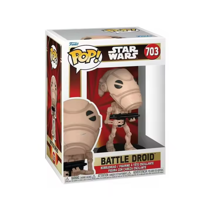 Funko Pop Star Wars Figura Battle Droid con Cabeza Oscilante 76016 - 1