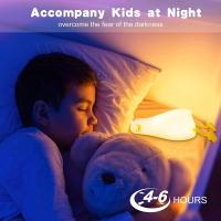 Lámpara Nocturna De Silicona En Forma De Pato LED Recargable Por USB Para Decoración De Habitación De Niños Con Interruptor Táctil Regalo De Cumpleaños - details 11