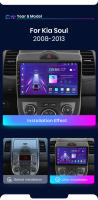 Junsun Android 13 Radio Coche para Kia Soul AM 2008 2009 2010 2011 Inalámbrico CarPlay Android Auto AI Voice 2 din Pantalla Coche Android Auto Multimedia Navegación GPS Auto radio - details 2