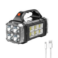 Linterna LED Solar De 5000mAh Con Luz De Trabajo COB Linterna De Camping Impermeable Y Portátil Como Power Bank Recargable USB - details 10